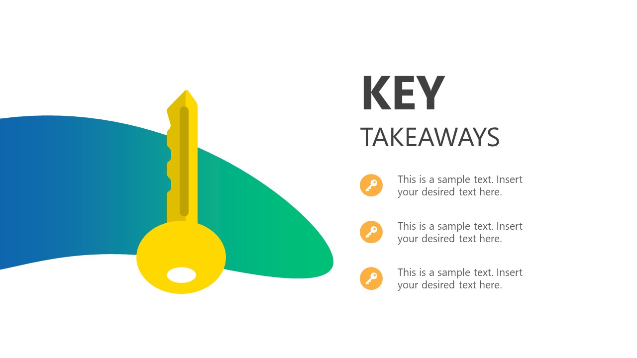 Key Takeaways Slide Template for PowerPoint SlideModel