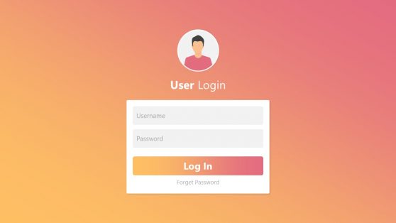 User Login Mockup PowerPoint Template