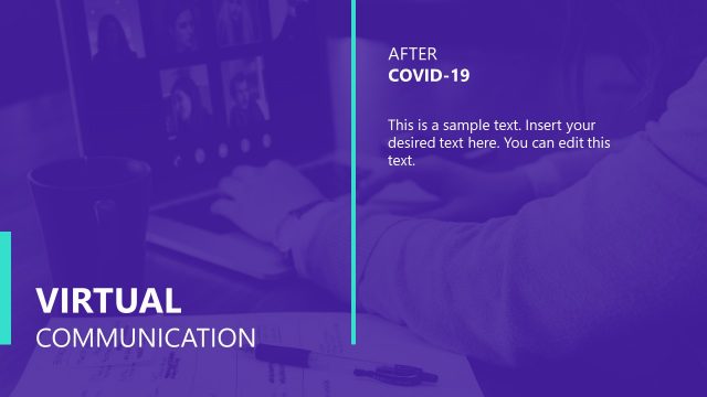 Virtual Communication COVID-19 Theme PowerPoint