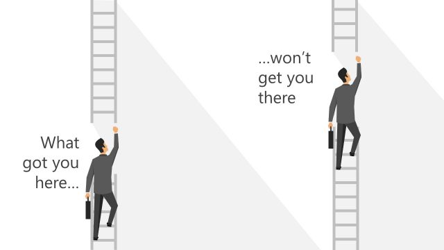 Two Steps Climbing the Ladder Template