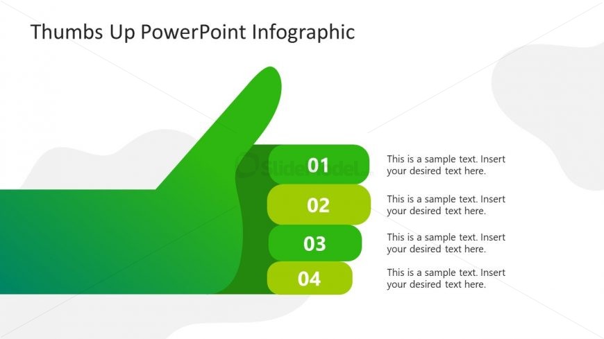 PowerPoint Thumbs Up Diagram Design