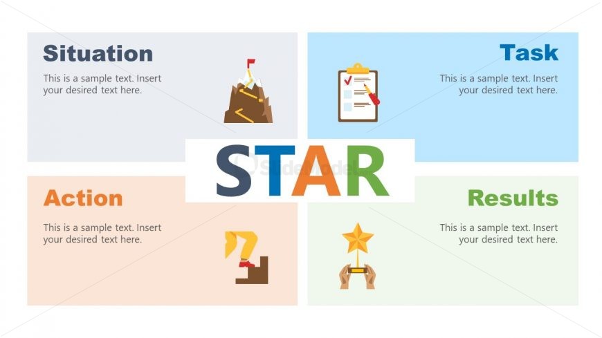 STAR Technique PowerPoint Diagram 