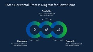 PPT Circles Process Horizontal Diagram