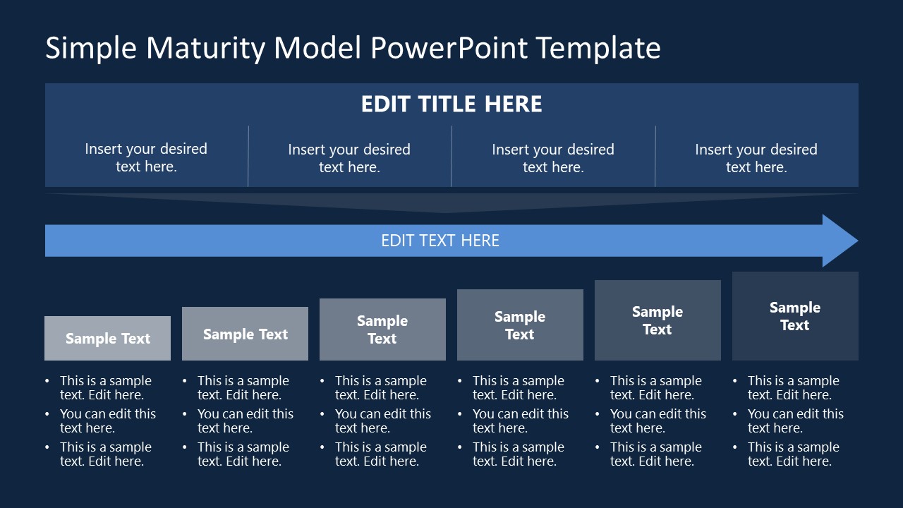 Simple Maturity Model PowerPoint Template SlideModel
