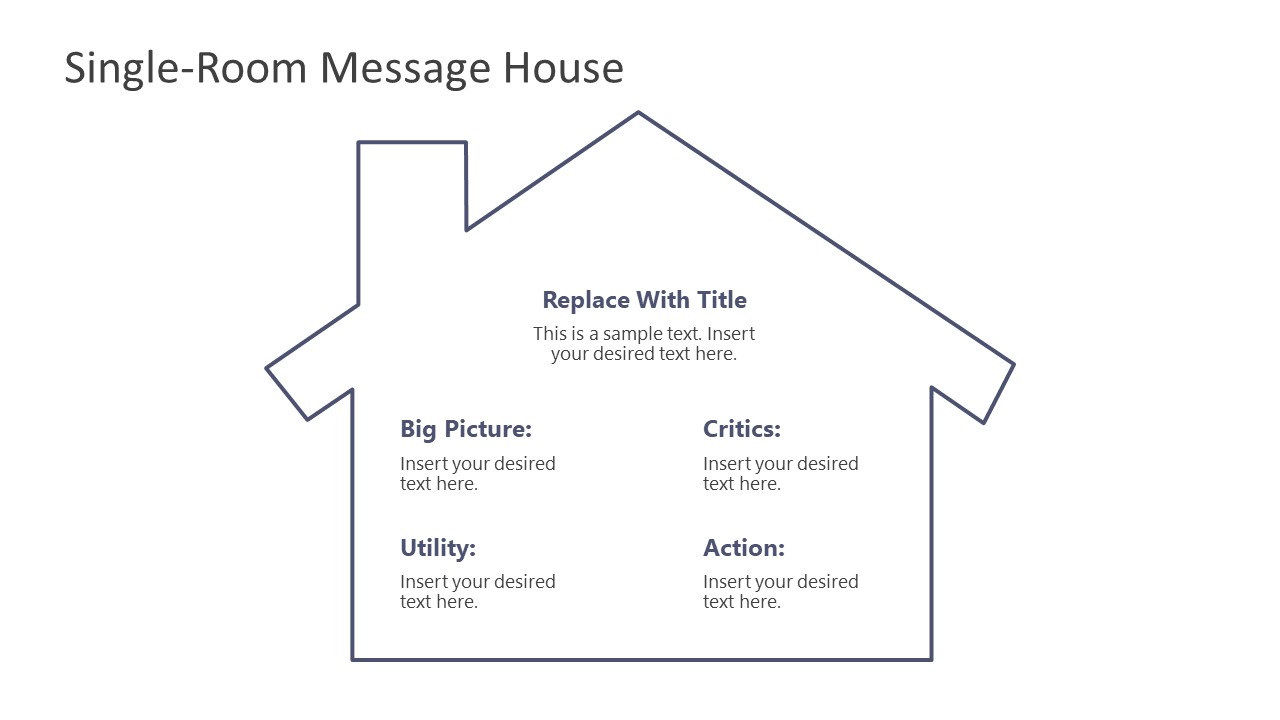 Single Message House PowerPoint Templates SlideModel