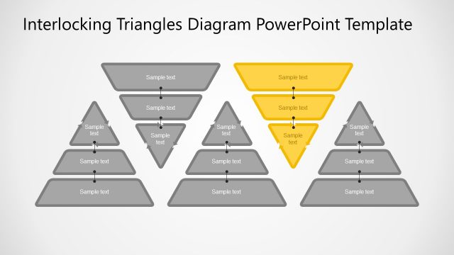 Editable 5 Steps Pyramid Sequence PPT