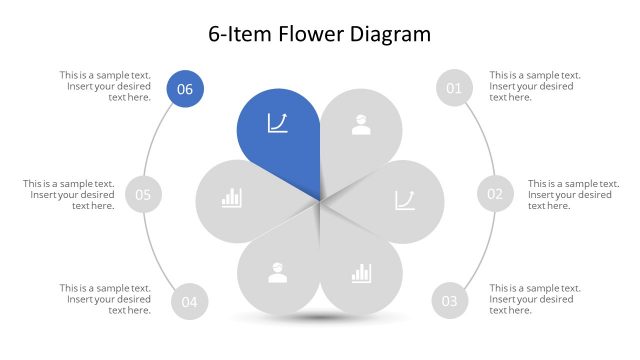 Step 6 Flower Diagram PowerPoint