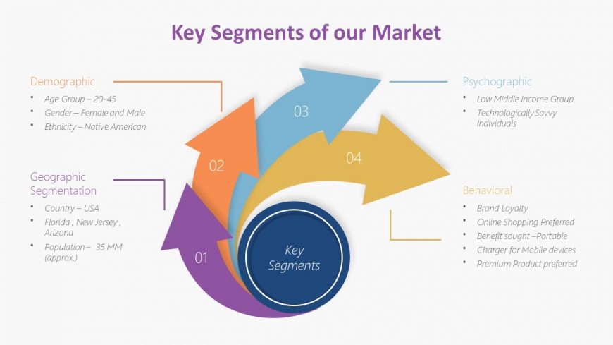 PowerPoint Key Segmentation Diagram Design