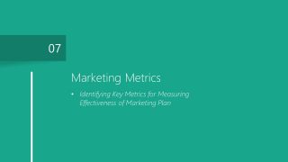 Marketing Metrics Chapters PowerPoint