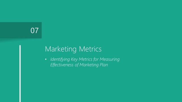 Marketing Metrics PowerPoint Plan Chapter