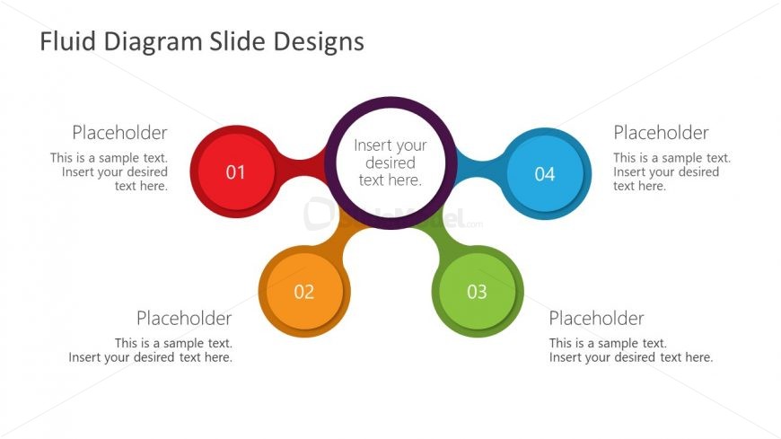 4 Steps Fluid Design Diagram Template