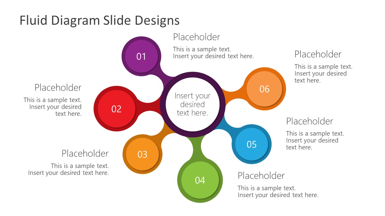 6 Steps Fluid Design Diagram Template
