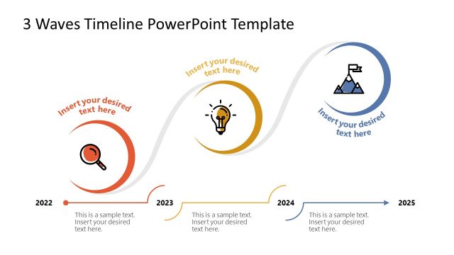 3 Waves PowerPoint Template