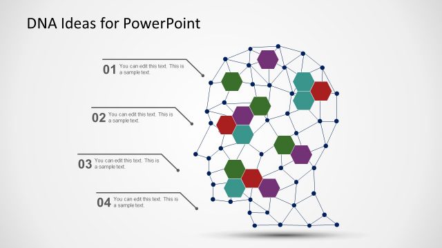 DNA Ideas Head Illustration PowerPoint Templates
