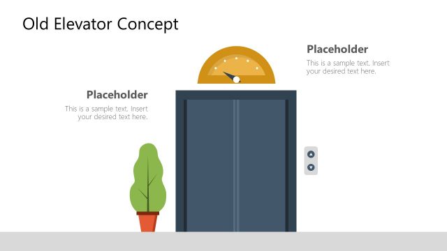 Vintage Elevator PowerPoint Shapes