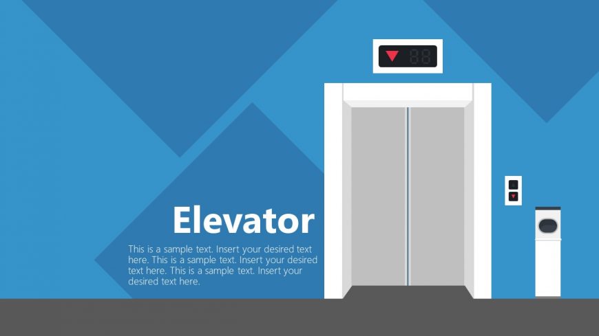 Elevator Lift PowerPoint Shape