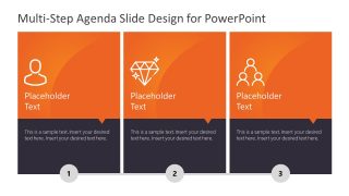 Vertical Presentation Agenda in 3 Steps 