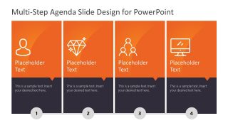 Vertical Presentation Agenda in 4 Steps 