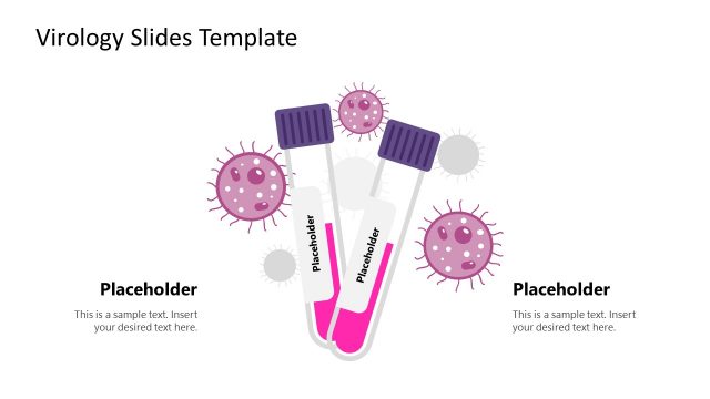 Virology Test Tube and Virus Slide