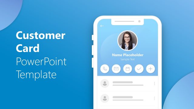 Customer Card UI PowerPoint Template