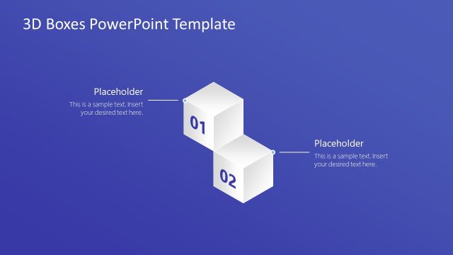 3D Boxes PowerPoint Template