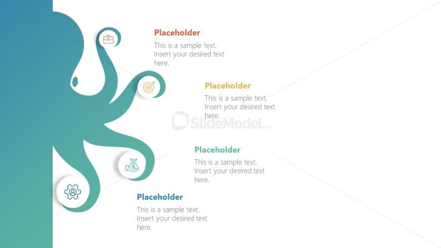 Infographic Octopus PowerPoint Diagram 