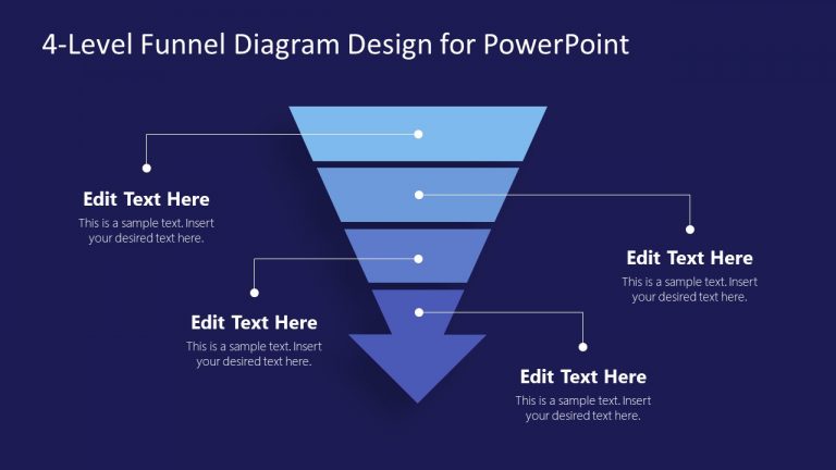 4 Level Funnel Diagram PowerPoint - SlideModel