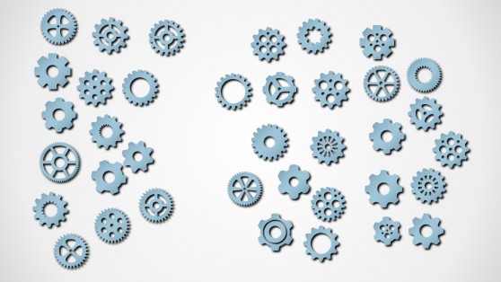 Gear Shapes PowerPoint Vectors