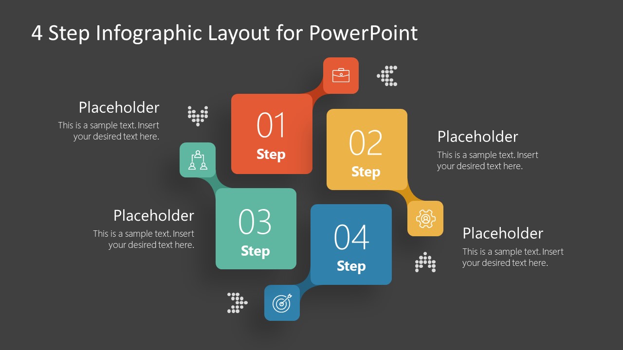 PowerPoint Infographic Diagram of 4 Elements 
