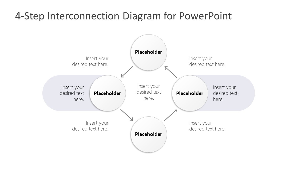 4-Step Interconnection Diagram for PowerPoint - SlideModel