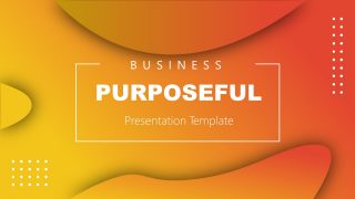 Cover Slide of Business Purposeful template 