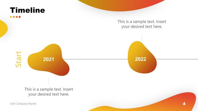 Purposeful PowerPoint Business Timeline