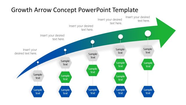 Growth Arrow Concept PowerPoint Template