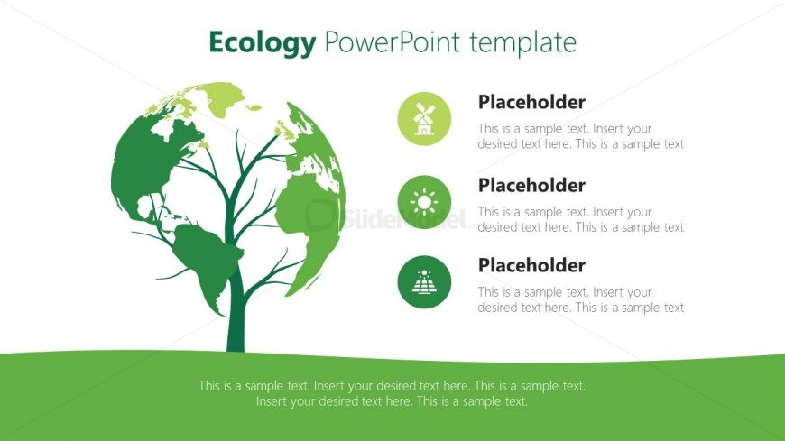 Earth Tree Shape Template 