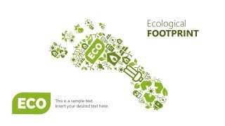 Useful Icons of Ecological Footprint Shape