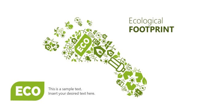 Ecological Footprint Clipart Icons Template