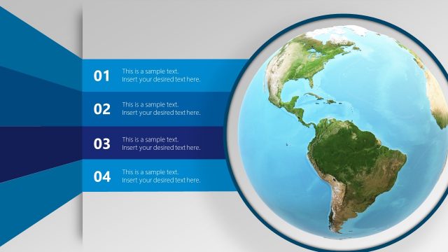 World Spinning 3D Object PowerPoint