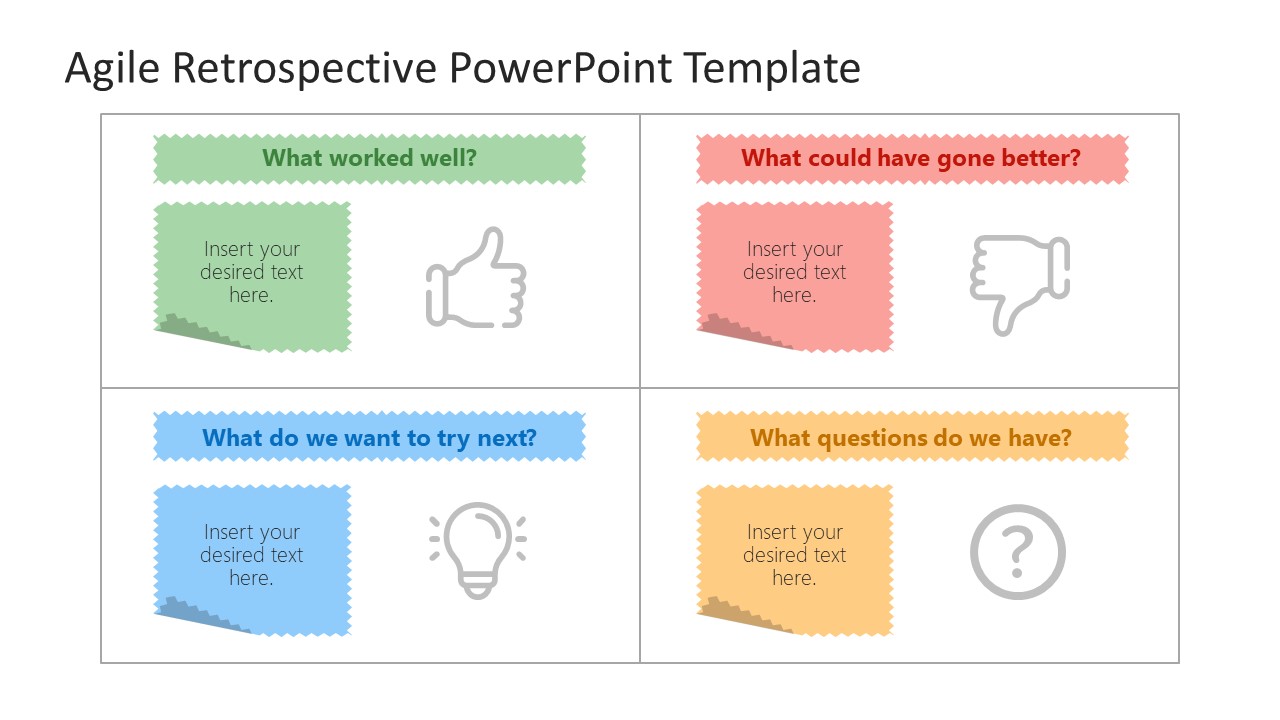 Agile Retrospective PowerPoint Template SlideModel