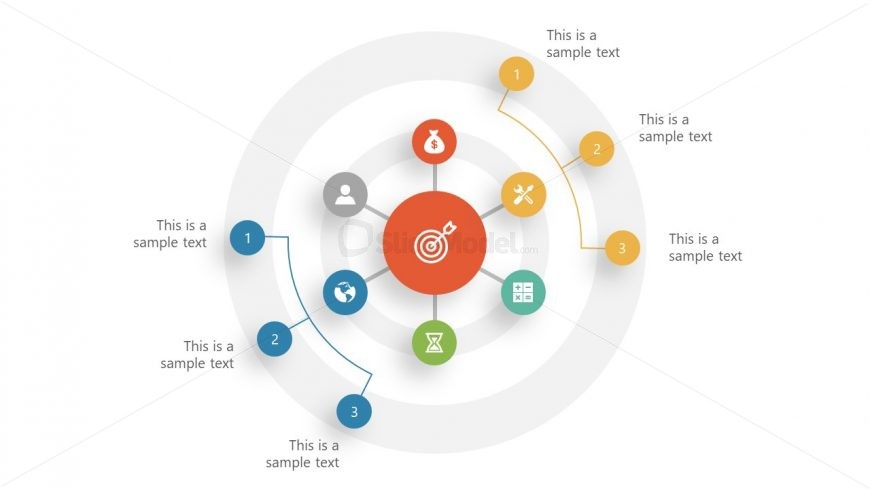 PowerPoint Diagram of Circular Start Template 