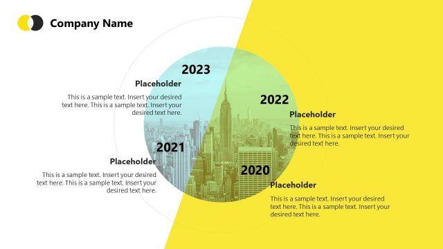 Yellow Background Timeline Templates