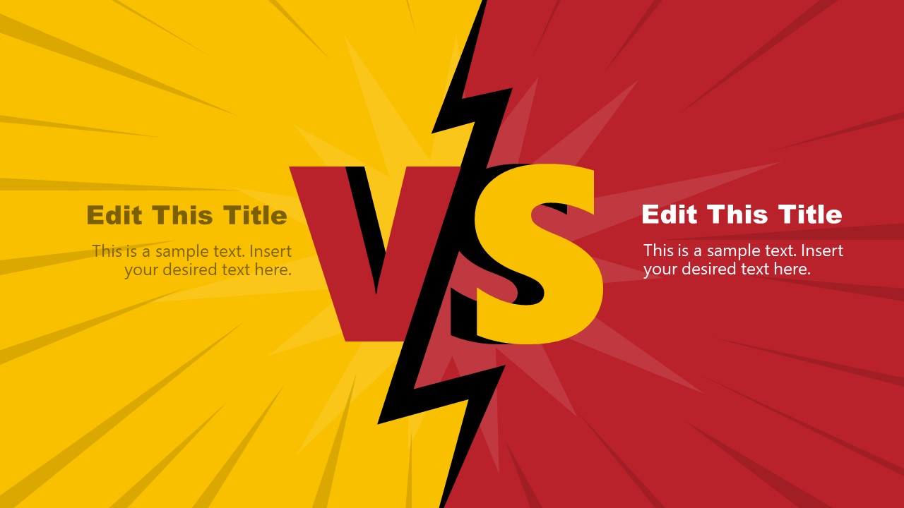 Comparison A Vs B PowerPoint Template - SlideModel