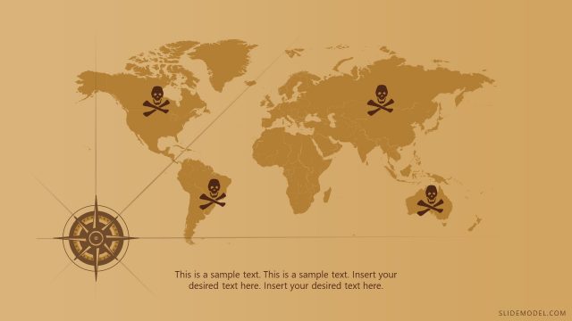 Editable Treasure Map Template in PowerPoint