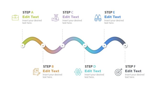 Gradient Snake Diagram Concept for PowerPoint