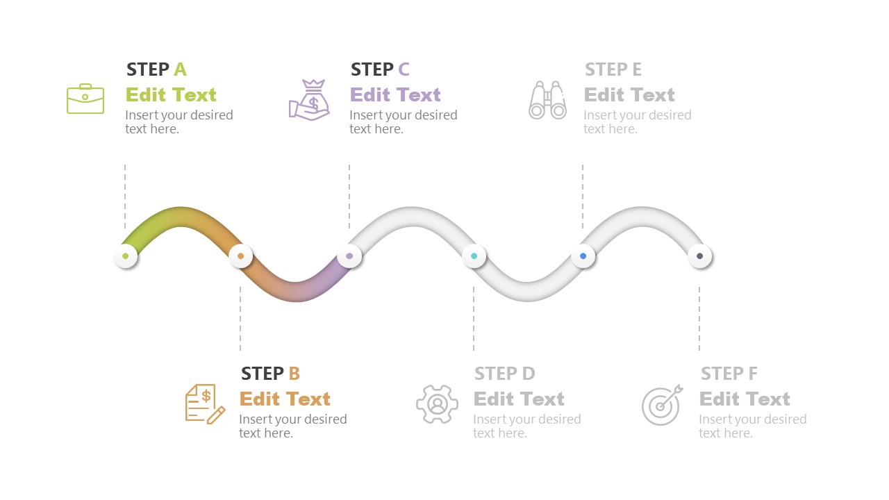 Gradient Snake Diagram Concept for PowerPoint & Slides