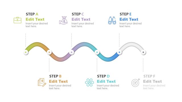 6 Steps Snake Diagram Step 5 PowerPoint