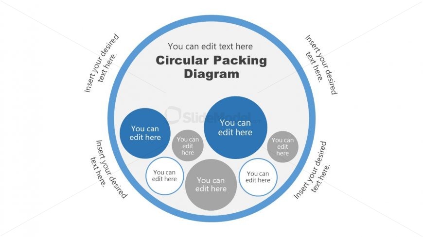 Inner Circle Bubble Chart Template 
