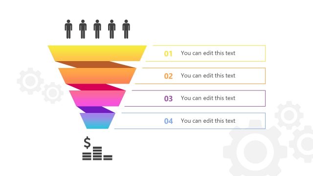 Sales Funnel PowerPoint Diagram