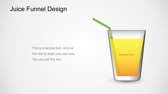 Juice Funnel Graphic Business Diagrams For PowerPoint