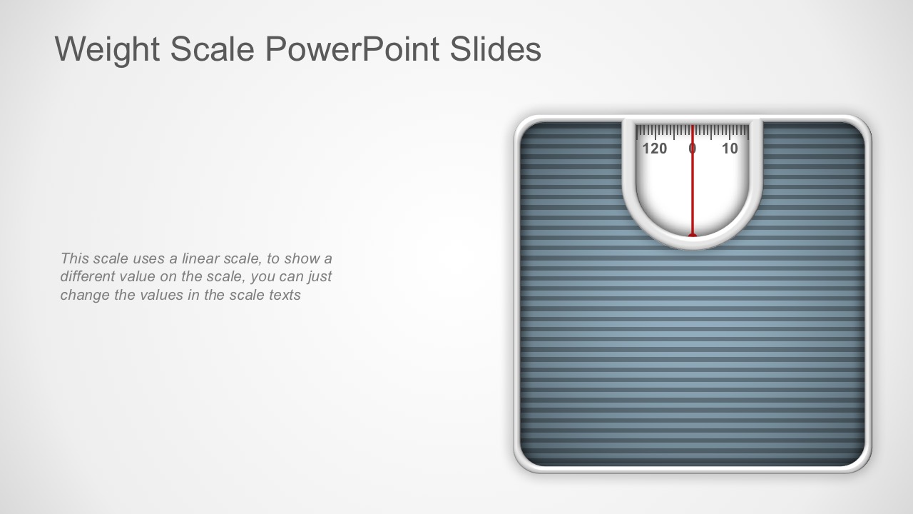 Editable Weighing Scale PowerPoit Graphics