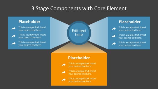 3 Components PowerPoint Diagram Template